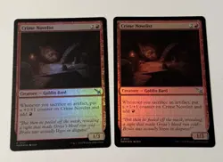 2x MTG Crime Novelist - Murders At Karlov Manor FOIL LP - Image 1