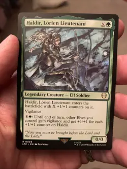 Haldir, Lorien Lieutenant 0039 Non Foil Rare LOTR Commander MTG Near Mint - Image 1