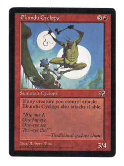 MTG-Ekundu Cyclops-Mirage--MP-NonFoil - Image 1