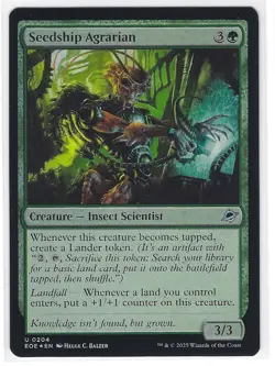 Seedship Agrarian | FOIL | NM | MTG | 0204 | Uncommon | EOE - Edge of Eternities - Image 1