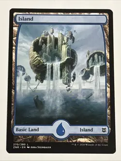 MTG Zendikar Rising Island Full Art 270/280 NM - Image 1