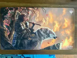 MTG Ultra Pro Playmat Huntmaster of the Fells 141/600 Double Sided Magic Magali - Image 1