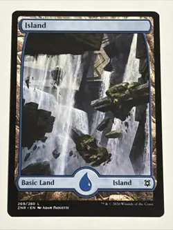 MTG Zendikar Rising Island Full Art 269/280 NM - Image 1