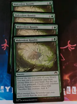 Malevolent Rumble 4xPlayset - NM - MTG - MH3 - 161 - Magic The Gathering x 4 - Image 1