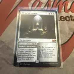 MTG Virtue of Loyalty Wilds of Eldraine Regular #0038 - Image 1