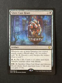 MTG Commander: Innistrad Crimson Vow #18 Glass-Cast Heart NM - Image 1