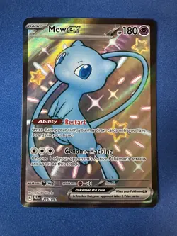 Mew ex 216/091 Shiny Ultra Rare SV: Paldean Fates Pokemon TCG - Image 1