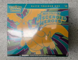Pokemon Elite Trainer Box Ascended Heroes Mega Evolution Dragonite TCG - Image 1
