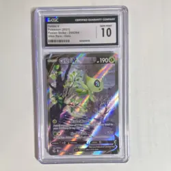 Celebi V Ultra Rare Full Art Fusion Strike 245/264 CGC gem mint 10 Pokemon - Image 1