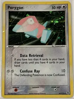 Porygon 47/112 Holo Pokemon Fire Red & Leaf Green 2004 - Image 1