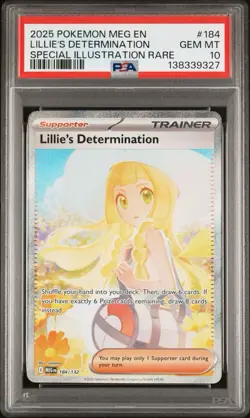Pokemon Mega Evolution Lillie's Determination 184 PSA 10 - Image 1