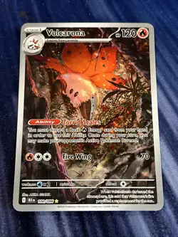 Pokemon TCG 2025 Volcarona Black Bolt Illustration Rare 100/086 Near Mint - Image 1