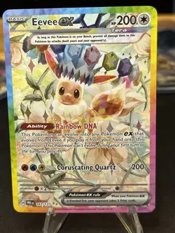 Eevee ex 167/131 Prismatic Evolutions Special Illustration Rare Pokemon - Image 1