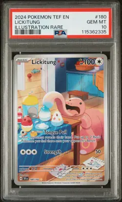 Lickitung PSA 10 - Temporal Forces Pokemon TCG Graded 180/162 - Image 1