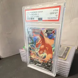 Pokemon Charizard V 154/172 Brilliant Stars Full Art Alt Ultra Rare Holo PSA 10 - Image 4