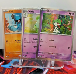 Kirlia 059/132 Ralts 058/132 & Riolu 086/132 Cosmos Holo Promos Pokemon NM - Image 1
