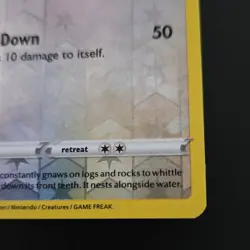 Pokemon Bidoof Peelable Ditto Reverse Holo Common 059/078 Pokemon GO 70 HP 2022 - Image 3