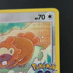 Pokemon Bidoof Peelable Ditto Reverse Holo Common 059/078 Pokemon GO 70 HP 2022 - Image 4
