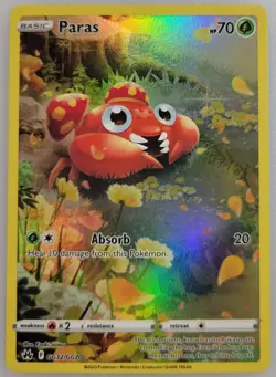 Paras GG32/GG70 Pokemon Crown Zenith: Galarian Gallery Holo NM (1 of 4) - Image 1