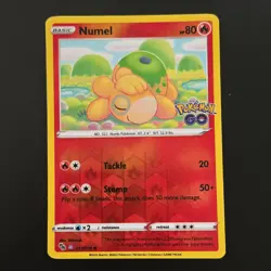 Pokemon Numel peelable ditto Reverse Holo Common 013/078 Pokemon GO - Image 1