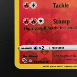 Pokemon Numel peelable ditto Reverse Holo Common 013/078 Pokemon GO - Image 2