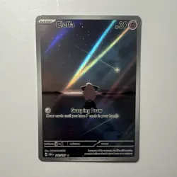 Pokemon TCG Cleffa Illustration Rare Holo 202/197 SV03 Obsidian Flames 30 HP - Image 1