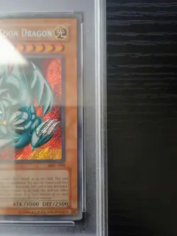 Yu-Gi-Oh Blue-Eyes Toon Dragon 1st Edition 2002 MRL-000 Magic Ruler PSA 8 - Image 5