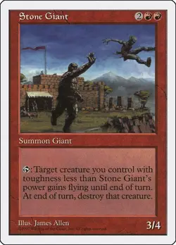 Magic the Gathering MTG Stone Giant Fifth Edition 5ED Uncommon NM/M Summon - Image 1