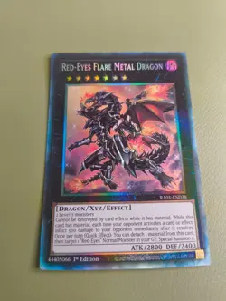 Red-Eyes Flare Metal Dragon RA01-EN038 | Collectors Rare NM | Yugioh - Image 1