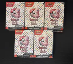 5 x Pokemon Scarlet & Violet 151 English Booster Box Bundles (Sealed) - Image 1