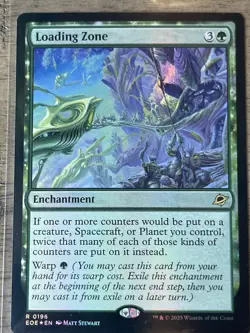 R 0196 Loading Zone Rare Edge of Eternities MTG Card Enchantment Green - Image 1