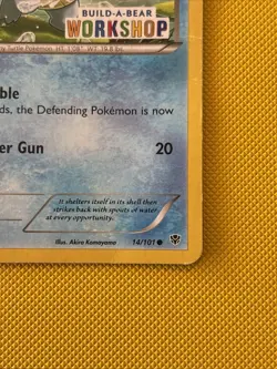2x Pokemon TCG Squirtle Promo Card 14/101 Build-A-Bear Workshop 1 Mp & 1 Hp - Image 5