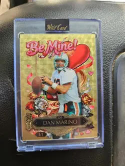2026 Wild Card Sweet Dan Marino Be Mine True 1/1 Gold Vinyl - Image 1
