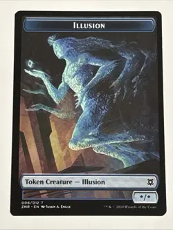 MTG Zendikar Rising Illusion Token 006/012 NM - Image 1