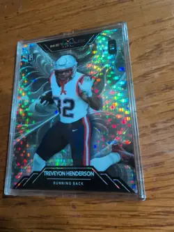 Treveyon Henderson 2025 Wild Card Metallix 1/1 Fractal New England Patriots🔥 - Image 2