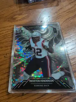 Treveyon Henderson 2025 Wild Card Metallix 1/1 Fractal New England Patriots🔥 - Image 4
