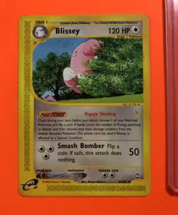 Blissey Rare 6/147 Aquapolis +1 FREE MYSTERY CARD Pokemon HP 006/147 WOTC - Image 2