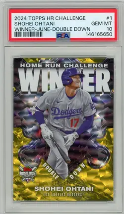 2024 Topps Series 2 - Home Run Challenge Shohei Ohtani #HRCDW-1 June /344 PSA 10 - Image 1