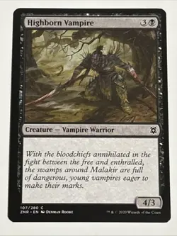 MTG Zendikar Rising Highborn Vampire 107/280 NM - Image 1