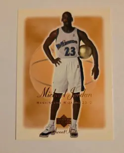MICHAEL JORDAN 2001 Upper Deck Sweet Shot Basketball Card WIZARDS JERSEY - Image 1