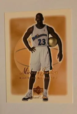 MICHAEL JORDAN 2001 Upper Deck Sweet Shot Basketball Card WIZARDS JERSEY - Image 2