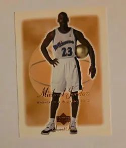 MICHAEL JORDAN 2001 Upper Deck Sweet Shot Basketball Card WIZARDS JERSEY - Image 3