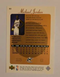 MICHAEL JORDAN 2001 Upper Deck Sweet Shot Basketball Card WIZARDS JERSEY - Image 4