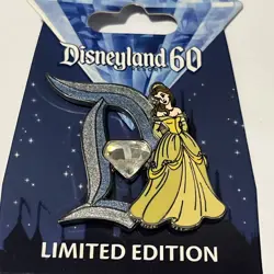 Disney Pin Trading Pin Belle LE3000 LE 3000 New on Card MINT v22 - Image 1