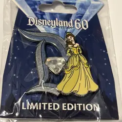 Disney Pin Trading Pin Belle LE3000 LE 3000 New on Card MINT v22 - Image 4