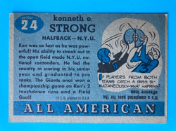 1955 topps All American #24 Ken Strong Hall of Famer NYU/ New York Giants VG - Image 2