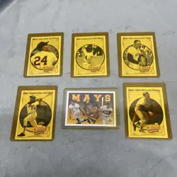 Willie Mays Upper Deck Baseball Heroes 6 Card Lot New York Giants San Francisco - Image 1