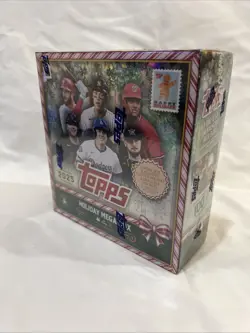 2025 Topps Holiday Baseball Factory Sealed NEW Mega Box 100 Cards - Image 1