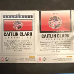 Caitlin Clark Chronicled Snapshots Time Athlete Indiana Fever #96 #55 GREEN HOLO - Image 2