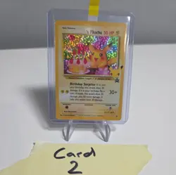 Birthday Pikachu 24 Celebrations Holo Black Star Promo Pokemon Card - Image 1